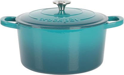 3 Quart Enameled Cast Iron Dutch Oven – Aqua - Curated Catalog Z4