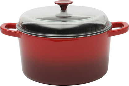 3 Quart Enameled Cast Iron Dutch Oven – Aqua - Curated Catalog Z4