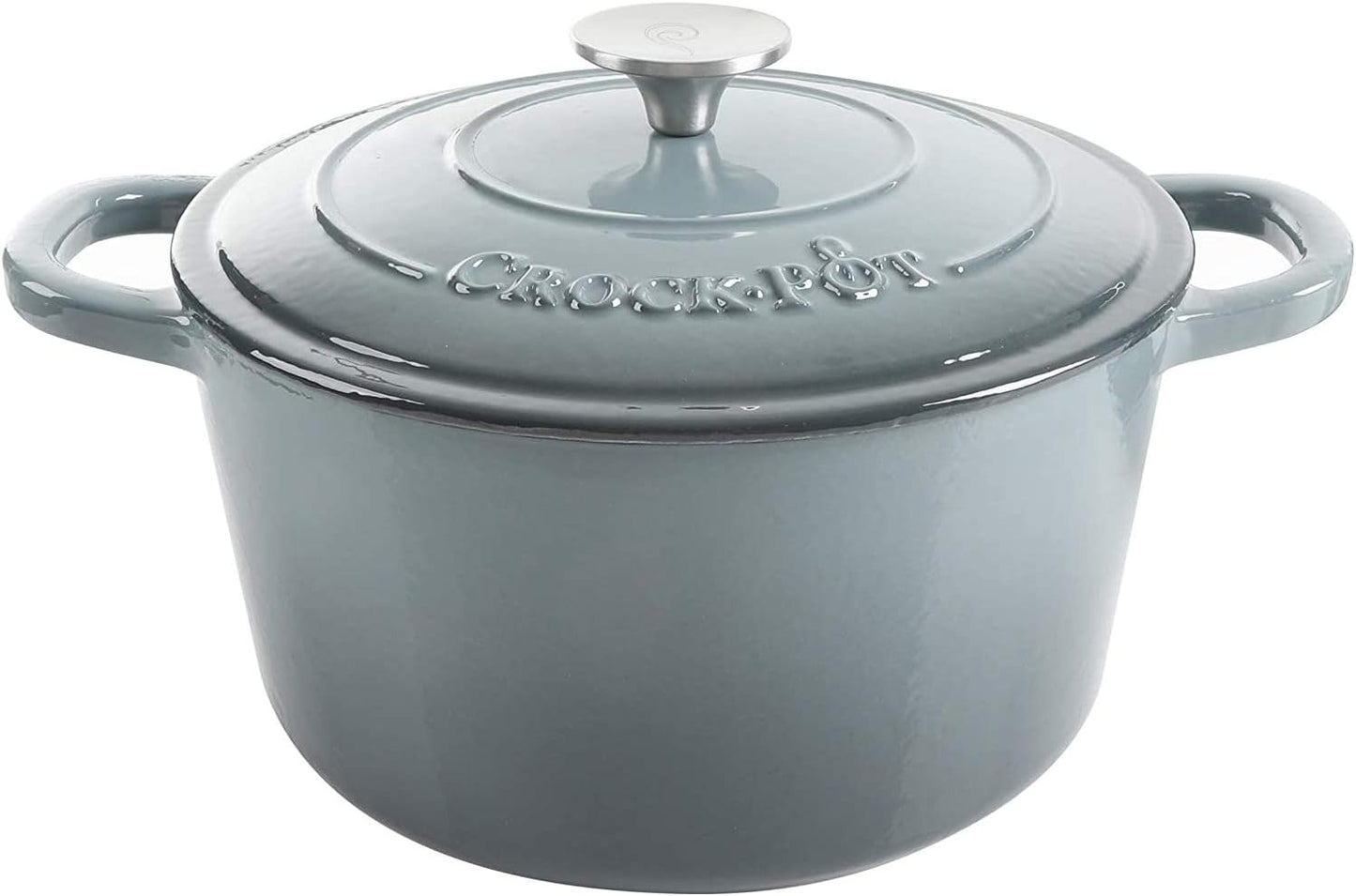 3 Quart Enameled Cast Iron Dutch Oven – Aqua - Curated Catalog G2
